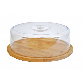 Блюдо с крышкой, D 28 см, бамбук, поликарбонат, Oriental Way