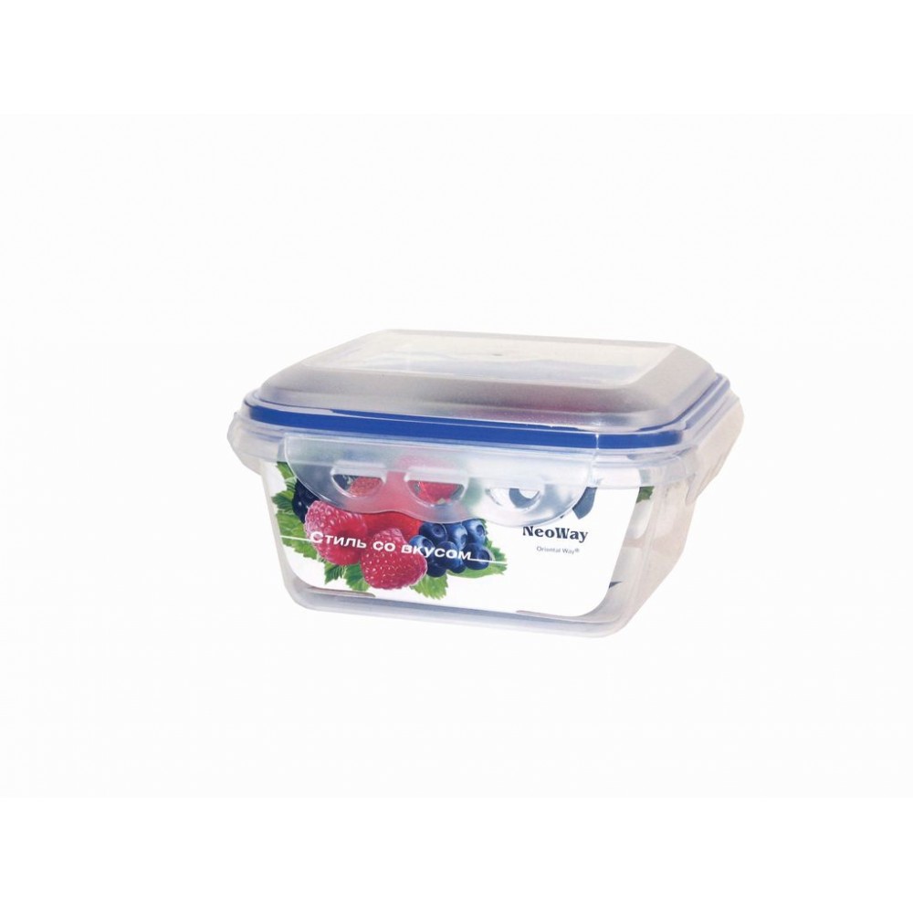 Герметичный контейнер пищевой, 0,9 л, квадратный, пластик пищевой, серия Enjoy, Oriental Way