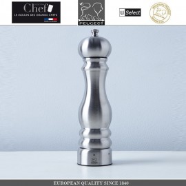 Мельница Paris U Select Chef для соли, H 30 см, сталь, PEUGEOT