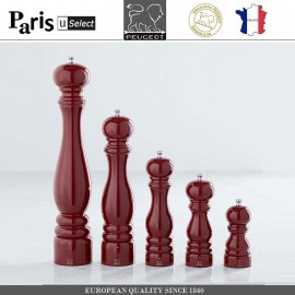 Мельница Paris U Select Laque Rouge для соли, H 30 см, бордовый, PEUGEOT