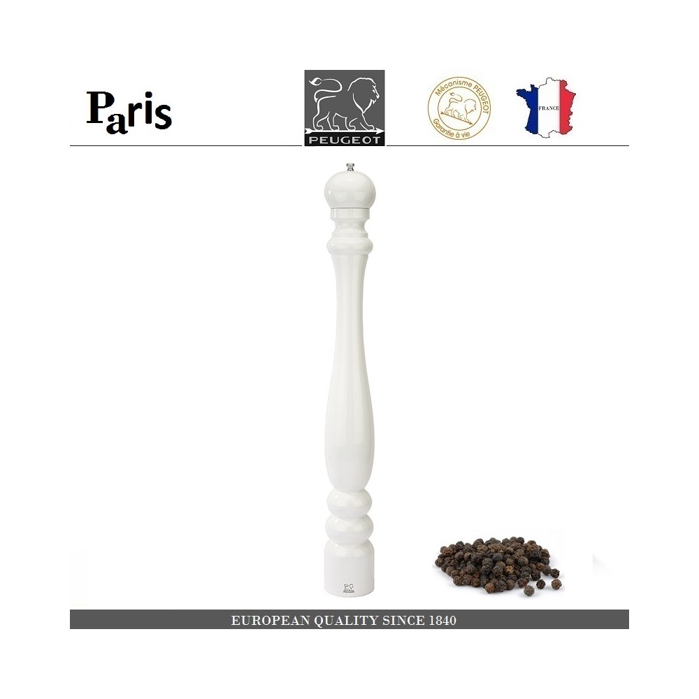 Мельница PARIS CLASSIC Laque Blanc для перца, H 80 см, белый, PEUGEOT