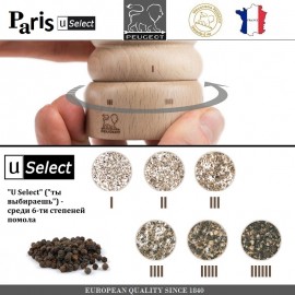 Мельница Paris U Select Chef для перца, H 30 см, сталь, PEUGEOT