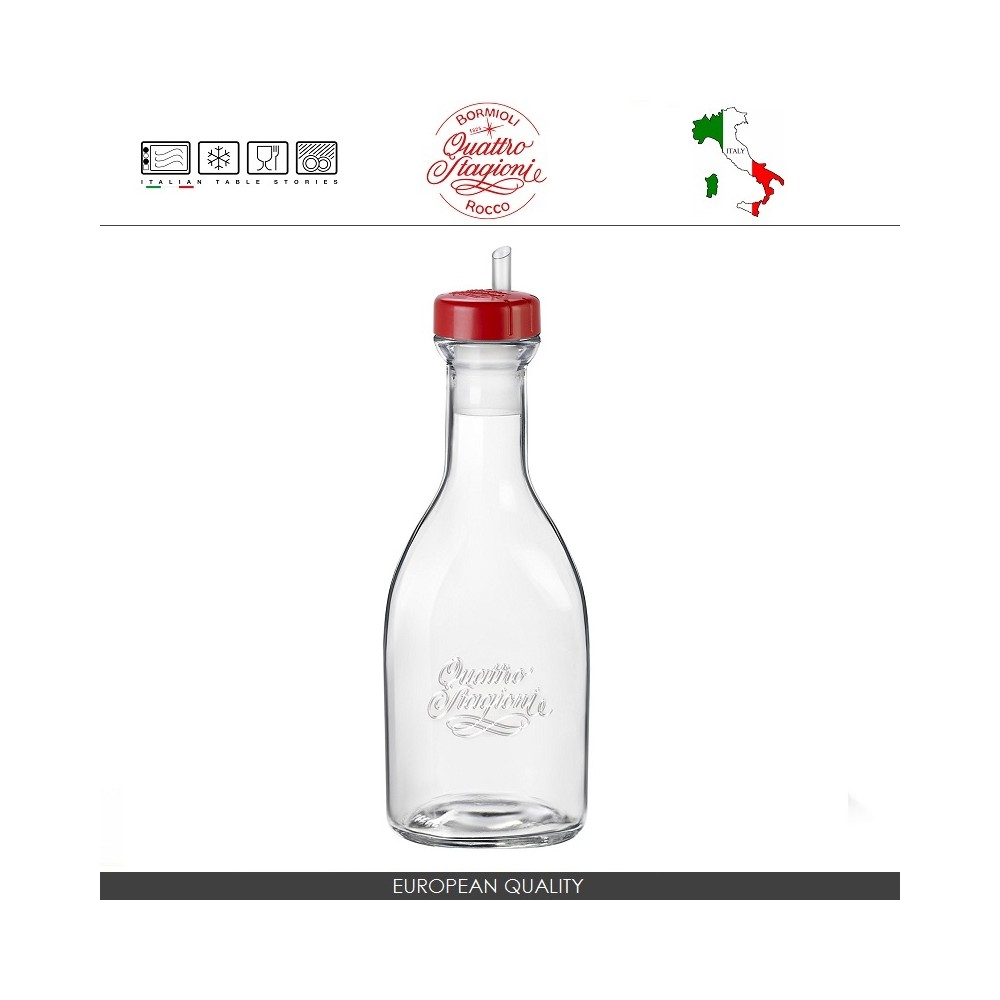 Бутылка Quattro Stagioni для масла и уксуса с дозатором, 500 мл, Bormioli Rocco