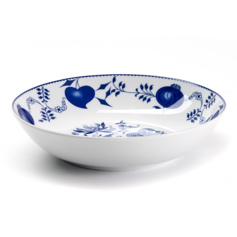 Глубокая тарелка, D 21 см, декор Le Oignon Bleu, Tunisie Porcelaine