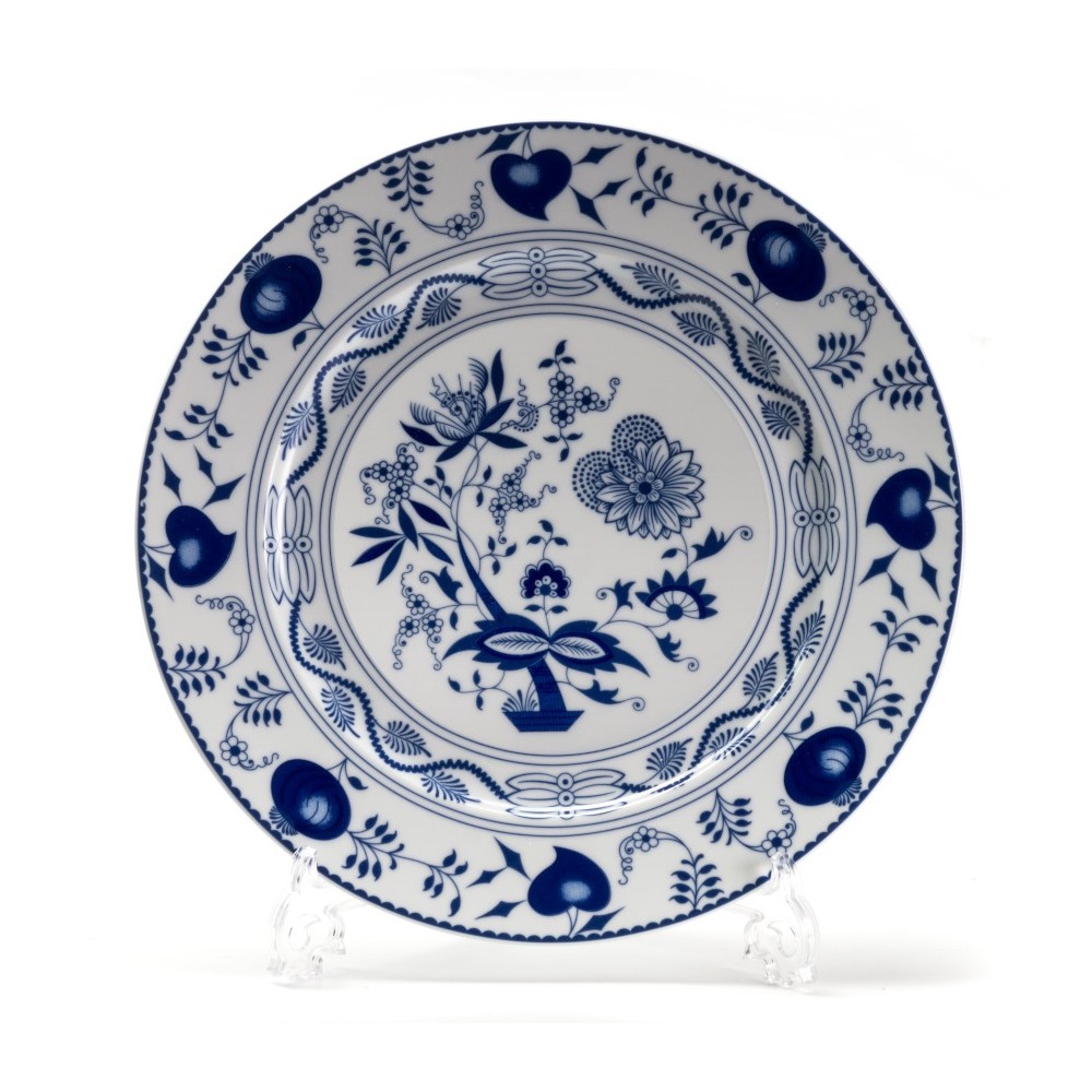 Блюдо подстановочное, D 32 см, декор Le Oignon Bleu, Tunisie Porcelaine
