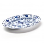 Блюдо овальное малое, L 23 см, декор Le Oignon Bleu, Tunisie Porcelaine