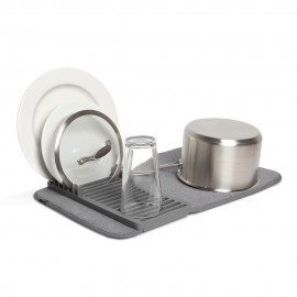 Коврик для сушки посуды Udry Mini, тёмно-серый, L 50,8 см, W 33 см, H 1,5 см, Umbra