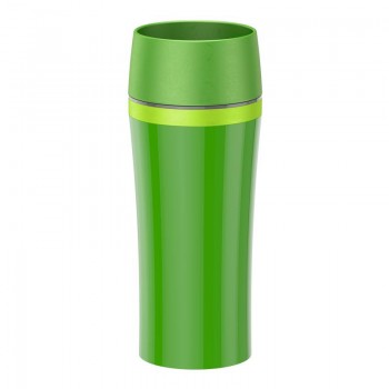 Термокружка TRAVEL MUG FUN, 0,36 л, пищевой силикон, зеленый, серия Let\'s Go, Emsa