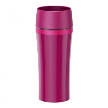 Термокружка TRAVEL MUG FUN, 0,36 л, пищевой силикон, малиновый, серия Let\'s Go, Emsa
