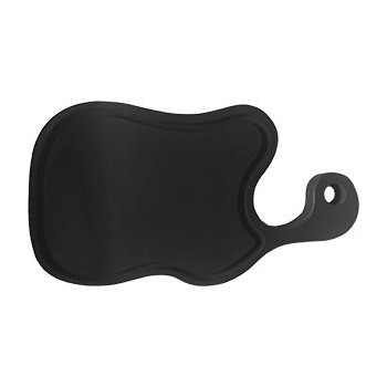 Доска для подачи фигурная с выемкой и ручкой, L 30 см (ручка 10 см), W 20 см, дуб цвет темный, GPWood