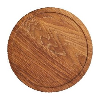 Доска для подачи круглая, 24 см, дуб, GPWood