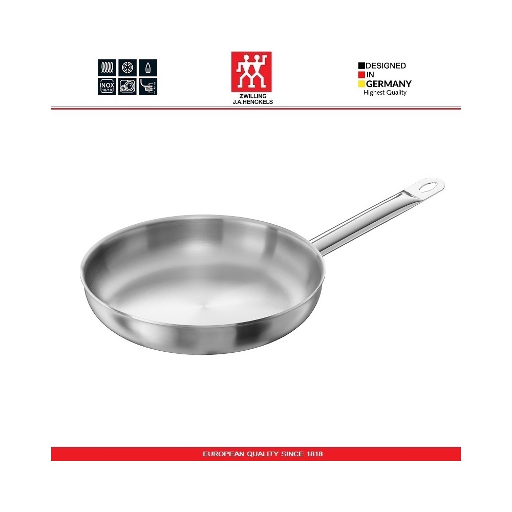 Сковорода TWIN Choice, D 24 см, индукционное дно, нержавеющая сталь 18/10, Zwilling