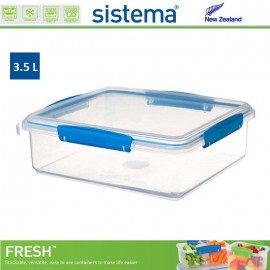 Контейнер, FRESH синий, 3.5 л, эко-пластик пищевой, SISTEMA