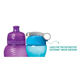 Бутылка для воды Twist and Sip, 700 мл, эко-пластик пищевой без BPA, SISTEMA