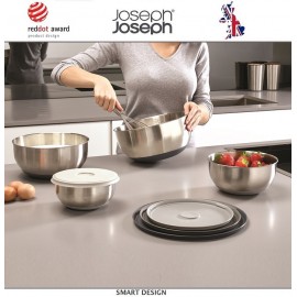 Набор кухонных мисок-салатников Nest Collection 100, 4 шт, сталь нержавеющая, Joseph Joseph, Великобритания