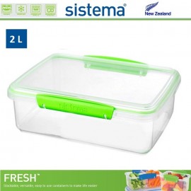 Набор контейнеров, FRESH зеленый, 6 предметов, эко-пластик пищевой, SISTEMA