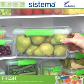 Контейнер большой, FRESH зеленый, 3 л, эко-пластик пищевой, SISTEMA