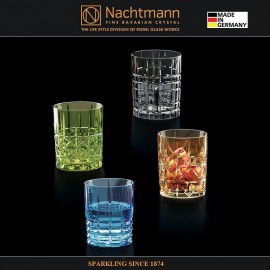 Низкий стакан HIGHLAND STRAIGHT голубой, 345 мл, цветной хрусталь, Nachtmann