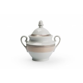 Сервиз чайный, 15 предметов, декор TANITE VICTOIR PLATINE, Tunisie Porcelaine