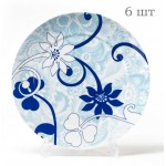 Комплект десертных тарелок, 6 шт, D 19 см, серия Le Ciel Bleu, Tunisie Porcelaine