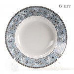 Набор глубоких тарелок, 6 шт, D 27 см, декор Le Classique, Tunisie Porcelaine