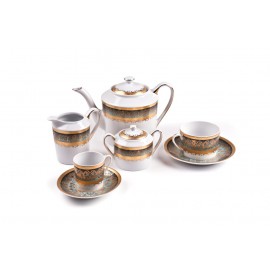 Сервиз чайный, 15 предметов, декор MIMOSA PRAGA DEGRADE, Tunisie Porcelaine