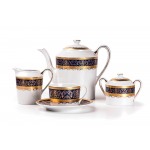 Сервиз чайный, 15 предметов, декор MIMOSA PRAGUE BLEU, Tunisie Porcelaine
