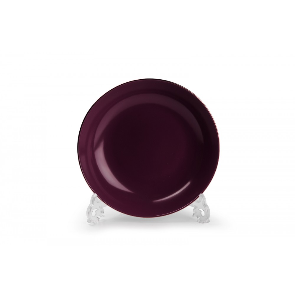 Набор глубоких тарелок, D 21 см, 6 шт, лиможский декор PURPLE Gold, Tunisie Porcelaine