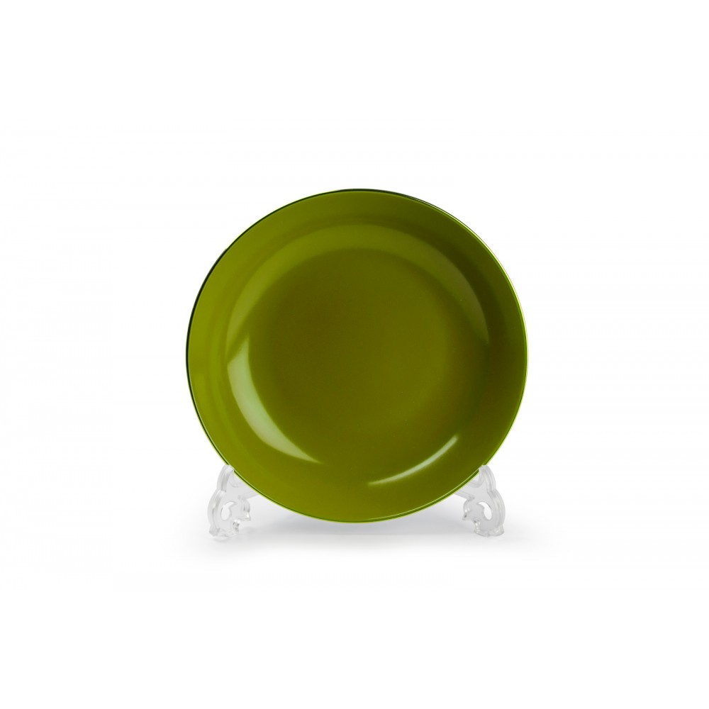Набор глубоких тарелок, D 21 см, 6 шт, лиможский декор GREEN Gold, Tunisie Porcelaine