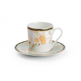 Кофейные пары, на 6 персон, 120 мл, декор ZEN BELLE EPOQUE, Tunisie Porcelaine