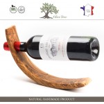 Подставка для винной бутылки, ручная работа, дерево оливы, Naturally Med