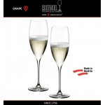 Бокалы для шампанского Champagne Glass, 2 шт, объем 250 мл, ручная выдувка, GRAPE, RIEDEL
