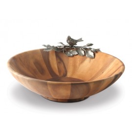 Салатник, ручная работа, дерево, D 40 см, серия Song Bird, Vagabond House