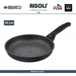 Антипригарная сковорода Granito Hardstone, D 24 см, литой алюминий, Risoli