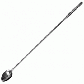 Ложка барменская с утяжеленной ручкой, L 30 см, W 2,5 см, сталь нержавеющая, Co-Rect