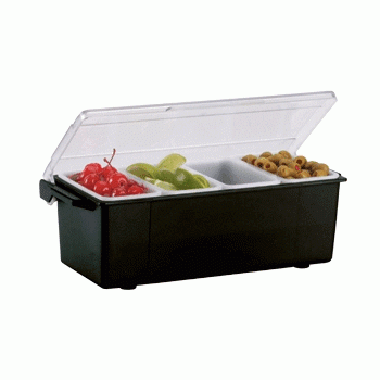 Контейнер для фруктов 4 отделения, H 9 см, L 49,5 см, W 15,6 см, пластик, Co-Rect