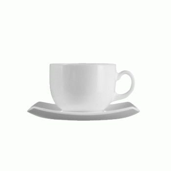 Набор чайных пар «Quadrato» 6 шт, 160 мл, H 7,5 см, L 13,5 см, W 37 см, Arcoroc