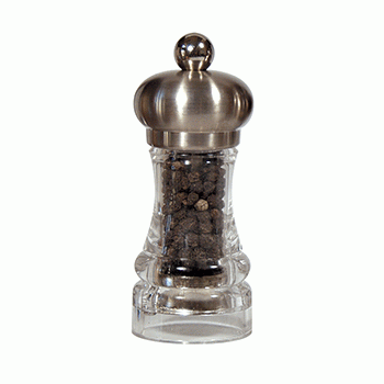 Мельница для перца, H 11 см, акрил, сталь, серия Transparent, Marlux