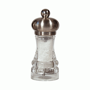 Мельница для соли, H 11 см, акрил, сталь, серия Transparent, Marlux