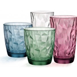 Низкий стакан, 305 мл, D 8,5 см, H 9,3 см, стекло, цвет лиловый, Diamond, Bormioli Rocco - Fidenza