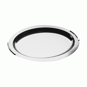 Поднос овальный с ручками, H 2,4 см, L 71,5 см, W 46 см,  сталь нержавеющая, APS