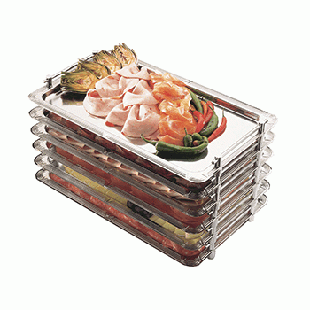 Поднос штабелируемый, L 53 см, W 32,5 см, сталь, APS