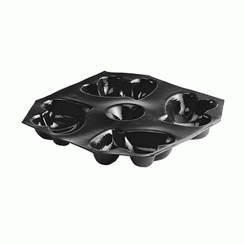 Форма кондитерская «Два сердца», 4 шт, H 3,5 см, L 12 см, W 11,5 см, MATFER