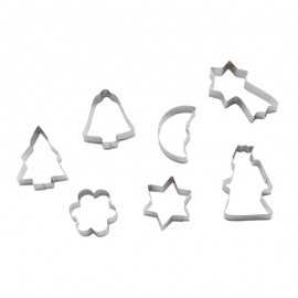 Вырубки для печенья мини формы «Рождество», 7 шт, сталь нержавеющая, Paderno