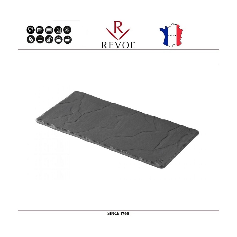Блюдо BASALT для подачи прямоугольное, 20 x 10 см, REVOL
