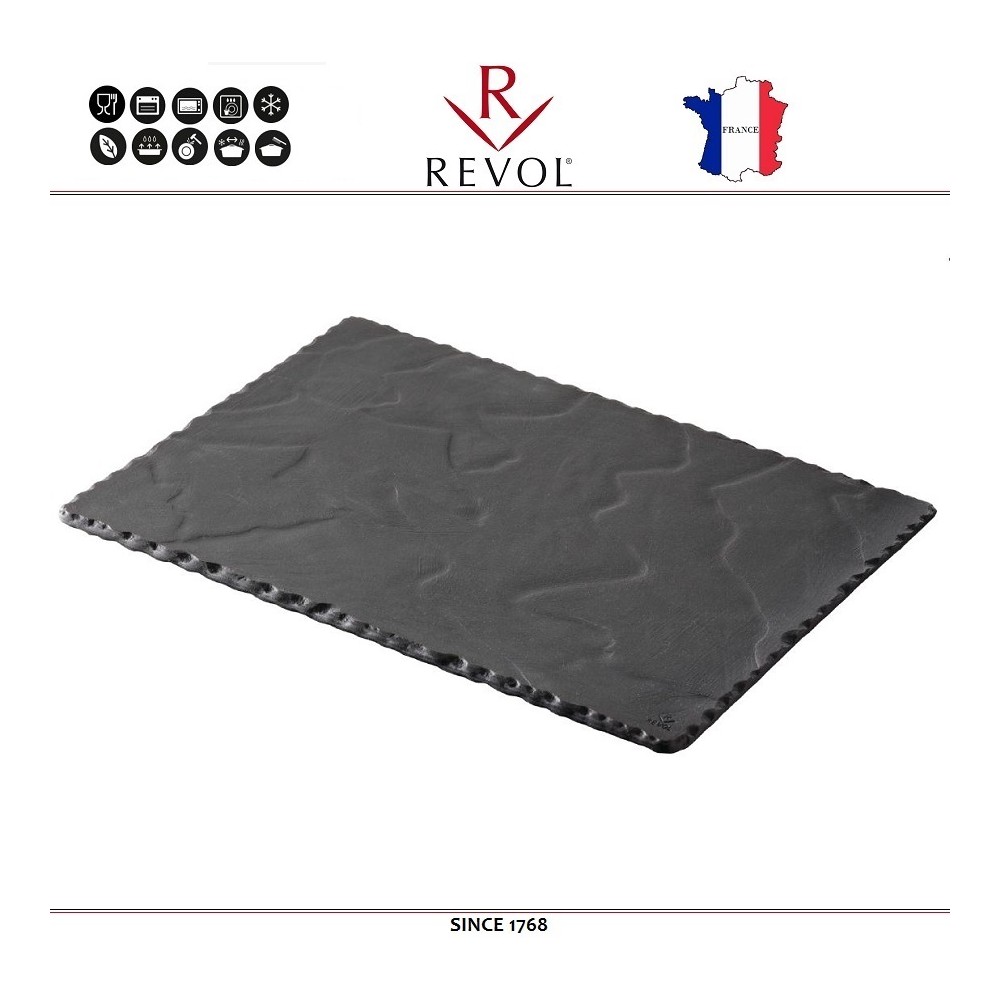Блюдо BASALT для подачи прямоугольное, 30 x 20 см, REVOL
