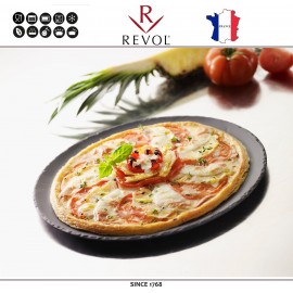 Блюдо BASALT для выпекания и подачи пиццы, D 32 см, керамика, REVOL