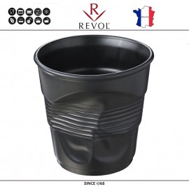Ведро "Мятая керамика" Froisses для шампанского, 3 л, D 20 см, H 19,5 см, черный, REVOL