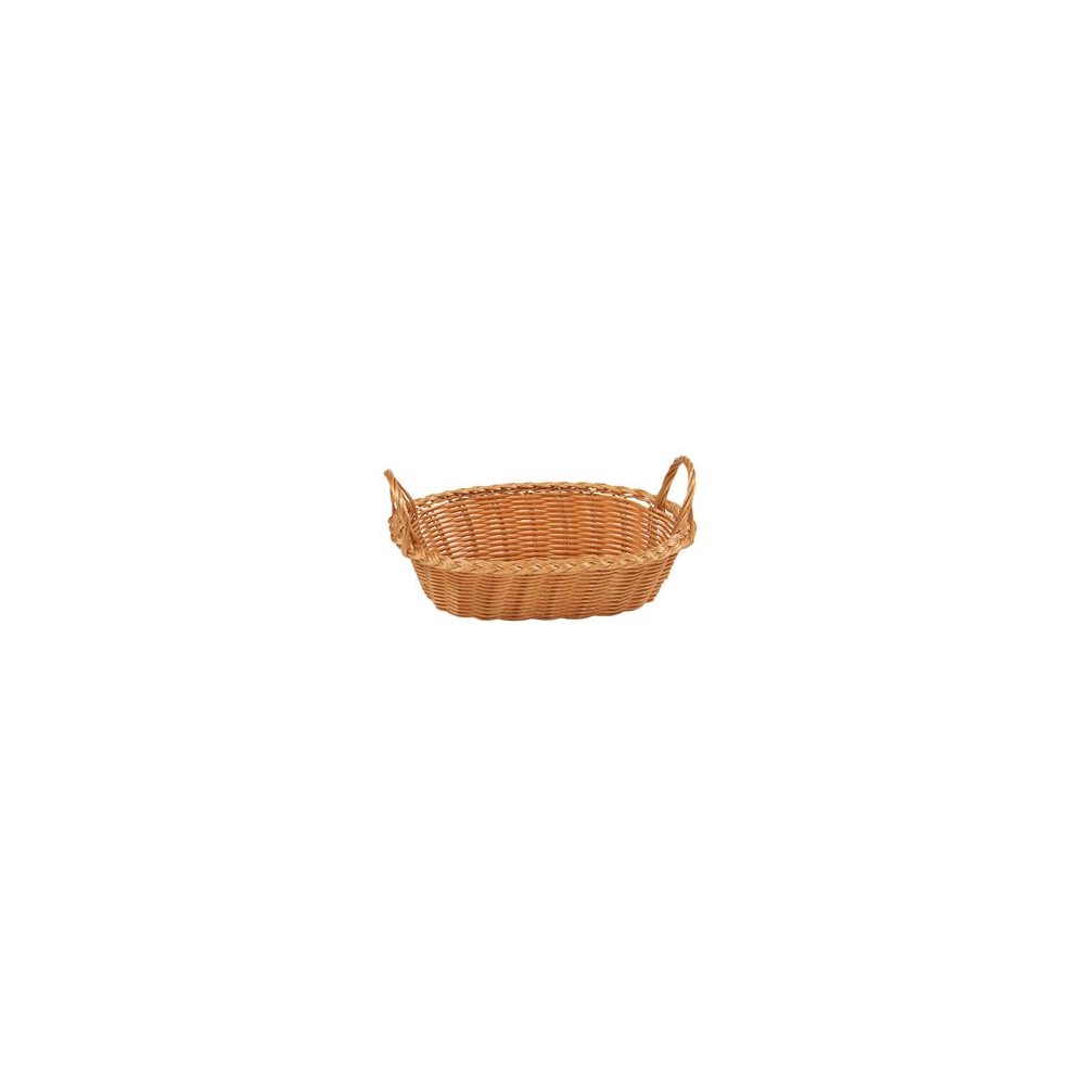 Корзина плетеная для хлеба с ручками, H 13 см, L 29 см, W 18 см, полиротанг, Anton Kesper