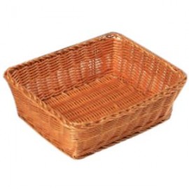 Корзина плетеная для хлеба прямоугольная, H 11,5 см, L 28 см, W 20 см, полиротанг, Anton Kesper